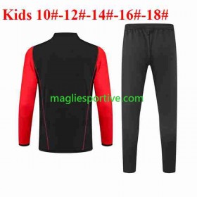 AS Roma Bambino Tute Felpe da Allenamento Nero 2023-2024